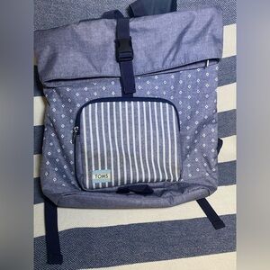 TOMS Fold Down Anti-Bullying Backpack Blue